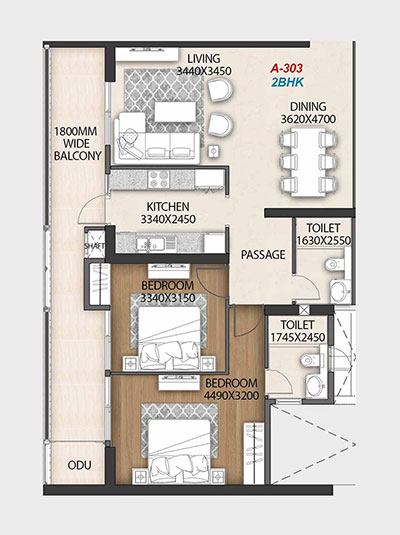 DLF Midtown Delhi Floor Plan